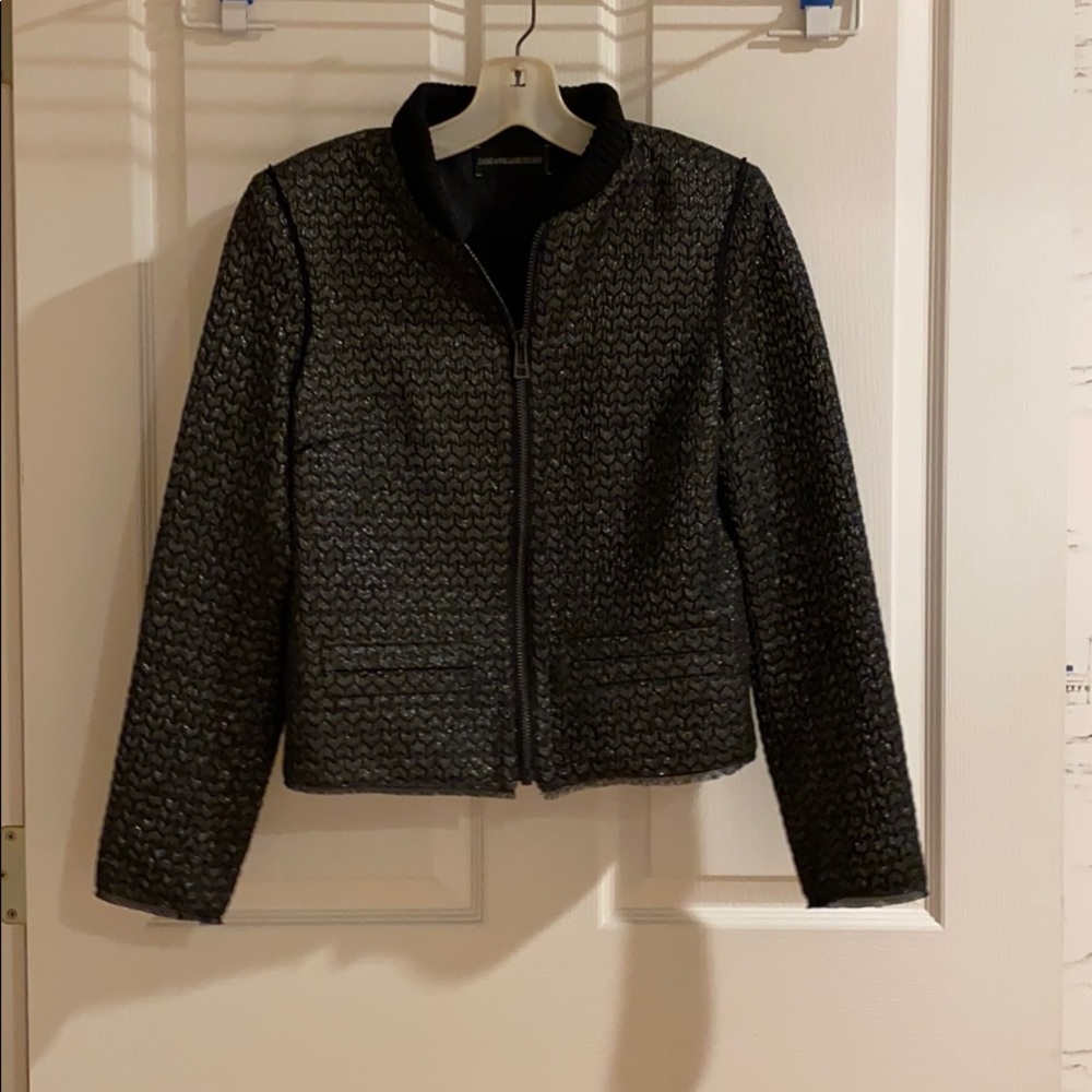 Zadig and Voltaire Deluxe zip front cropped